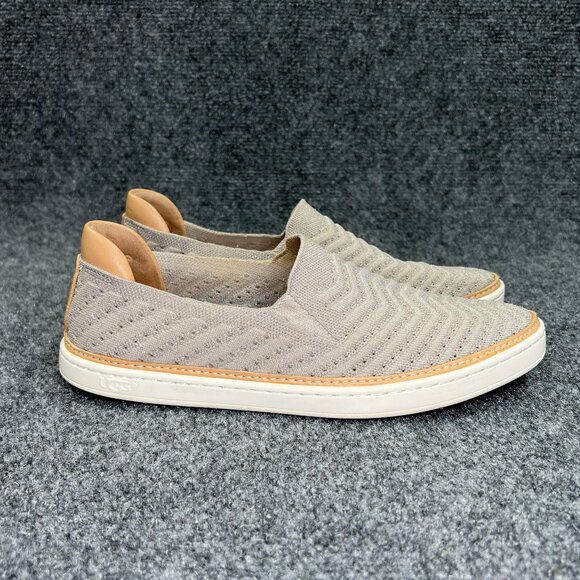 UGG Sammy Shoes Women's Size 8 Tan Metallic Sparkle Slip On Perforated Sneakers - Picture 1 of 13